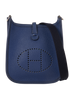 Evelyne 16 TPM In Taurillon Maurice Bleu Saphir, front view